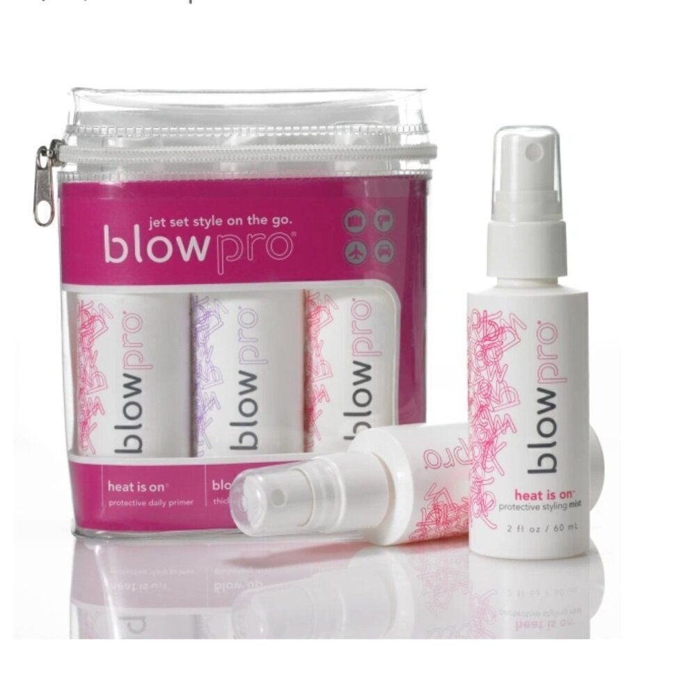 NEW Blowpro Jet Blow Mini Kit 3pc Protect Plump Play TSA Approved 180ml Total